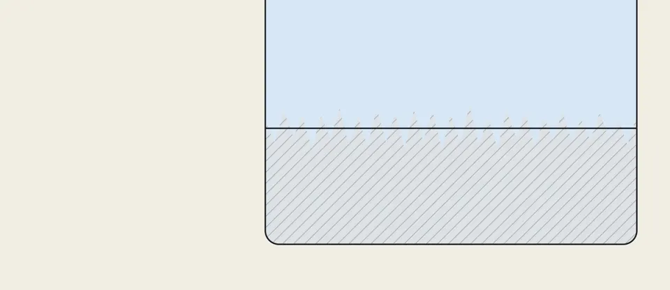 Three layers: the metal, a primer, and the top coat